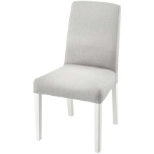 IKEA BERGMUND Chair-white/Ramna light grey