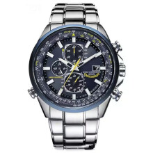Neue Citizen Blue Angels Eco-Drive Herren-Weltchronograph-Luxusuhr mit Saphirglas