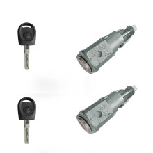2x Türschlosszylinder links (Fahrerseite) passend für Skoda Octavia (2005–2008), Teilenummer 1Z0837167C 6Y0898167E