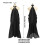 Open Front Chiffon Halter Long Cape Shawl Great For-Red 180cm 4