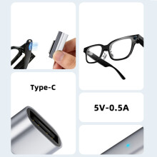 Lunettes de Type C, connecteur de charge rapide,-Argent