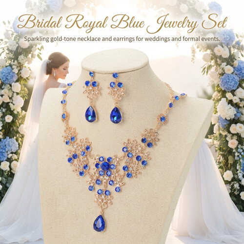(C) Wedding Rhinestone Jewelry Set 1