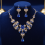 (C) Wedding Rhinestone Jewelry Set 4