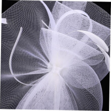 Fascinator-Hut mit Schmetterlingsschleife und Netzschleier, Braut-Teeparty-Stirnband