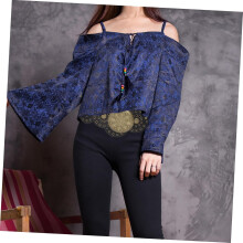 Damengürtel mit Hohlscheibe, stilvolles Accessoire im Western-Stil mit breiter Taille und Metallschnalle