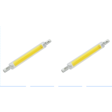 2 kpl R7s LED-lamppuja, 118 mm, 20 W, 220 V, lämmin valkoinen 3000 K, korvaa J118 300 W halogeenilampun, energiansäästö