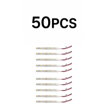 50 kpl 10 cm vedenpitäviä valkoisia 5050 LED-nauhavaloja DC 12V vene-, auto- ja sisäkäyttöön
