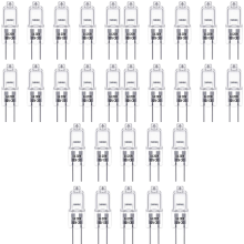 Confezione da 30 lampadine alogene a capsula G4 da 12V 20W, luce bianca calda, lampadine di ricambio per lampade da tavo