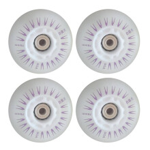 (Multicolour, 76mm) 4PCS 90A LED Skate Wheels (80/76/72/68mm)