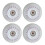 (Multicolour, 76mm) 4PCS 90A LED Skate Wheels (80/76/72/68mm) 1