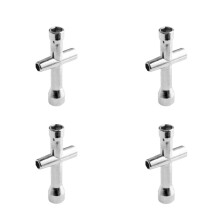 2x Speelgoedaccessoire 4/5/5,5/7 mm Kruissleutelhuls voor M4 RC-sleutel HSP 80132 voor modelautowielgereedschap