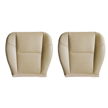 2X Car Front Driver Side PU Leather Cushion Bottom Cover for Escalade 2007-2014 Beige