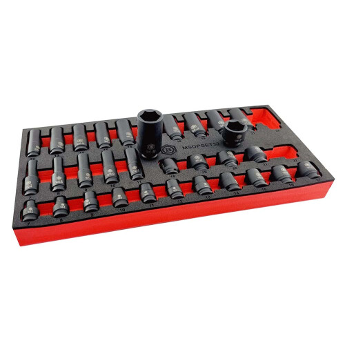 Britool Hallmark 32pc 3/8" Impact Socket Set 1