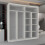 Modern Sliding Wardrobe With Mirror Doors Bedroom Storage 203cm White 3