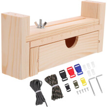 Venkovní paracord náramek pletení dřevěný stojan DIY náramek tkaní nástroj pletací stroj