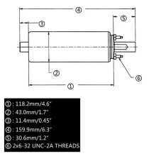 2X Nouvelle Pompe à Carburant Externe Universelle à Haut Débit et Haute Pression en Ligne 255 LPH GSL392 JR-FPB005