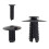 100Pcs  Lined with Fasteners Rivet Snaps Decorative Panel Snaps Suitable for 2