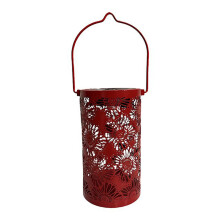 Solar Courtyard Light with Floral Projection IP44 Waterproof for