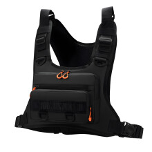 Sac de gilet de sport de voyage de pêche en plein air, sac-Noir