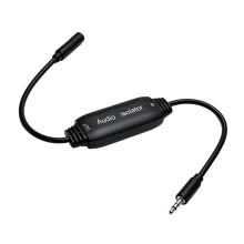 Universele 20 cm zwarte RCA's Sound Ground-enkele kop