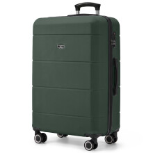 LUGG Jetset 28 Inch Large Suitcase Lightweight Hard Shell Luggage with TSA Lock Water-Resistant & ABS Spinner Suitcase, Army Green