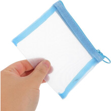10 ks mini úložných tašek ze síťoviny na zip na cestovní make-up a každodenní potřeby, malé přenosné mini úložné pouzdro na zip
