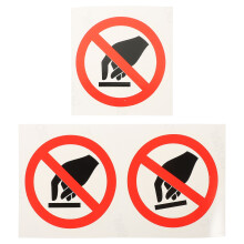 3St Do Not Touch Veiligheidslabels Zelfklevend Met Goede Plak