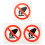 3St Do Not Touch Veiligheidslabels Zelfklevend Met Goede Plak 1