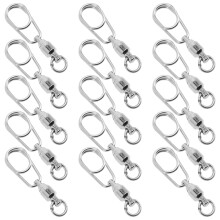 30St Kleine Rvs Visscharnier Ring Connectors Voor Diverse Vismethoden
