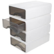4St Witte Desktop Lade Organizer Voor Kleine Spullen En Cosmetica
