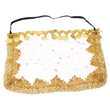 Belly Gezichtssluiers Met Pailletten Cosplay Accessoire