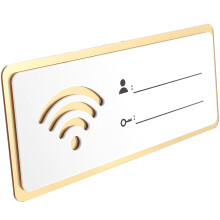 1Acrylic WiFi Bord Voor Thuis En Kantoor, Duurzaam En Herschrijfbaar