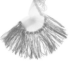 1Buikdans Accessoires Zilveren Taille Sjaal Met Opvallende Franjes
