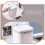 2St Compacte Afvalbak Decoratief En Praktisch Wit PP 6