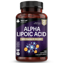 ALA Complex - Alpha Lipoic Acid With Vitamin B12, B6 & B1 600mg 120 capsules - Vegan, High Strength, GMP Certified UK Made