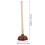 1Dormitory Plunger Effectief Toilet Ontstopper Hout En Rubber 2