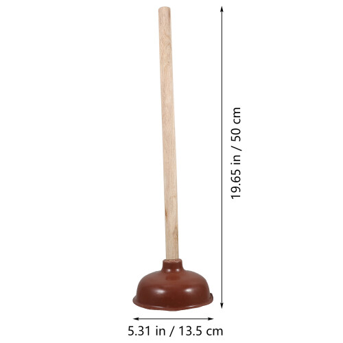1Dormitory Plunger Effectief Toilet Ontstopper Hout En Rubber 1