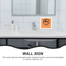 1Commercialsign Gele Waterbesparing Waarschuwingsbord Acryl