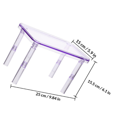 1Lavendel Stevig Hamster Accessoire Met Bed En Schuilplaats 1