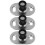 3St Duurzame Barn Door Geleider Bodemstopper Van Rvs 7
