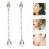 1Paar Mode Oorbellen Gouden Lange Dangle Met Teardrop Design 5