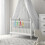 2St Multifunctionele Baby Leren Staande Ring Wieg En Bed 9