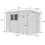 11 x 7 Pent Shed Tanalised (Double Door, With Windows) 4