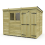 11 x 7 Pent Shed Tanalised (Double Door, With Windows) 2