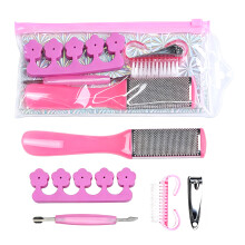 Tragbares Nagelpflegeset aus Edelstahl, Maniküre-Set für-06Farbe