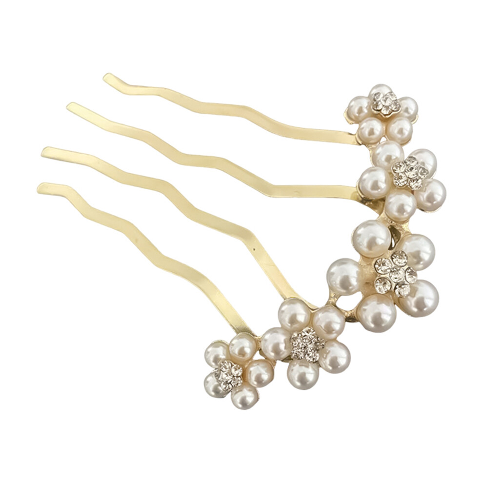 Creation-3C Elegant Pearl Hair Comb For Party Hairstyle