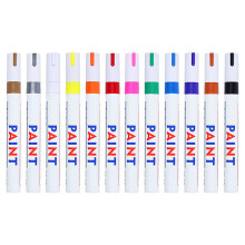 Wasserfester Metallic-Farbstift zum Zeichnen auf Holz,-12 Farben