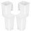 4St Bureaublad Afvalbak Met - Duurzaam Wit Plastic 1