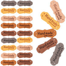100St Handgemaakte Leren Kledinglabels Voor Mode En Decoratie