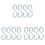 Maya  Plastic Punch Cup Bowl S Shaped Hooks 12 Pcs 1